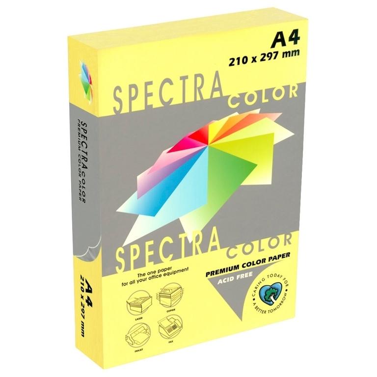 Spectra Papel A4 80g 500 Hojas Amarillo