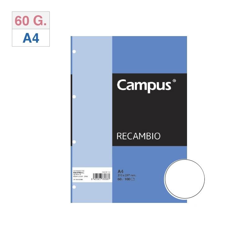 Campus Recambio A4 100H 60G 4T Liso