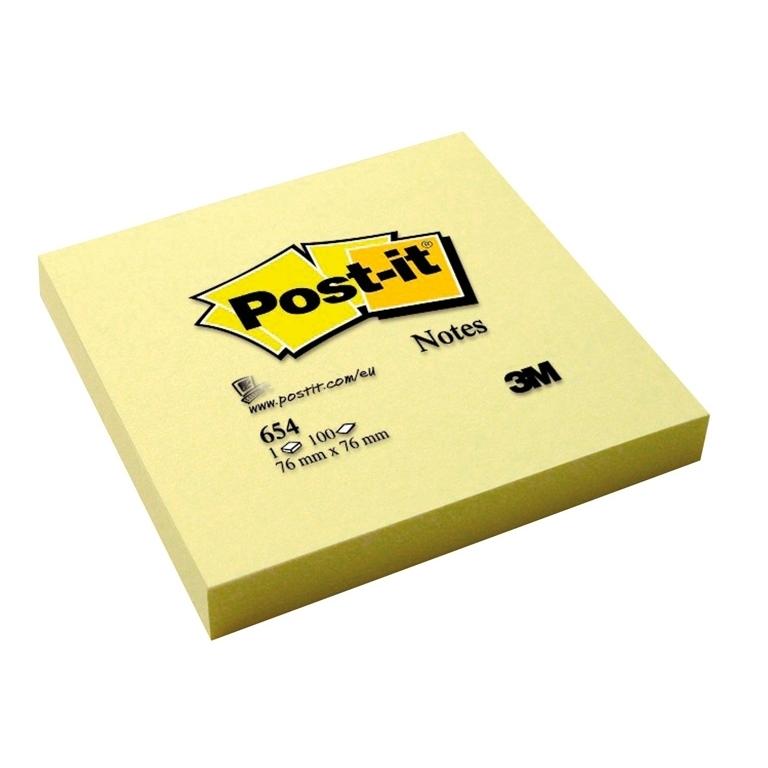 3M Post-It Super Sticky Notas Adhesivas 76x76 mm, Pack 12 Blocs, 90 Hojas/Bloc Amarillo