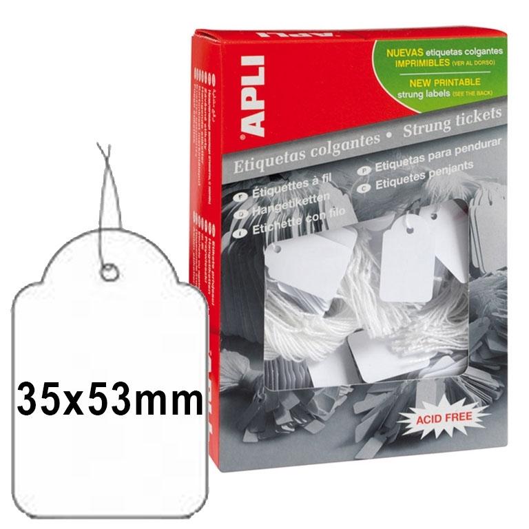 Apli Etiquetas Colgantes 36x53mm (500 u.)