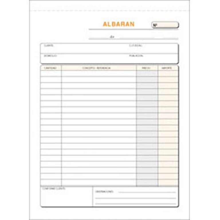 Plus Office Talonario Albaranes Triplicado 145x207 mm 50 Juegos