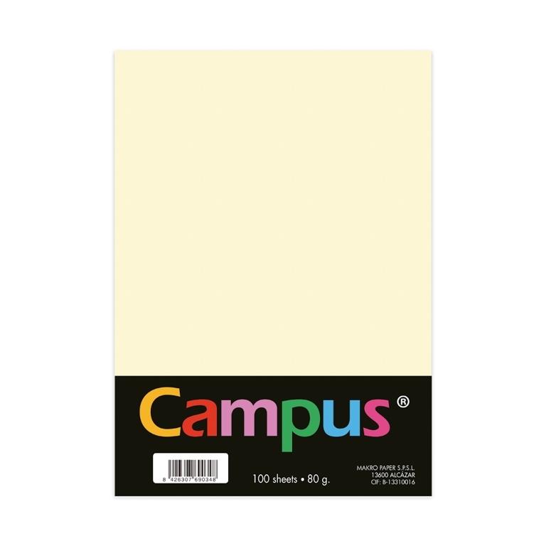 Campus Papel A4 80g 100 Hojas Marfil