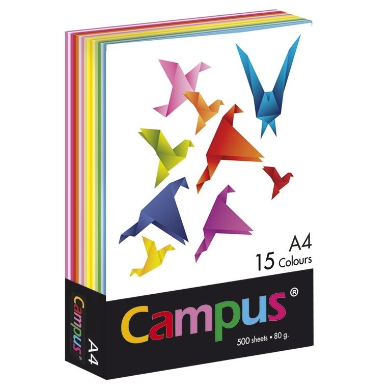 Campus Papel Colores A4 80g 500 Hojas 15 Colores