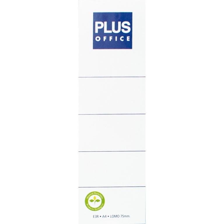 Plus Office Etiquetas Lomeras Archivadores A4 168x48mm (10 u.)