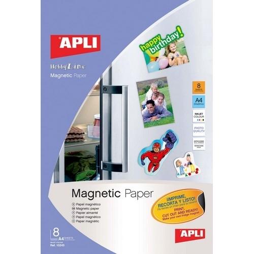 Apli Papel Magnético A4 Ink-Jet 8 Hojas
