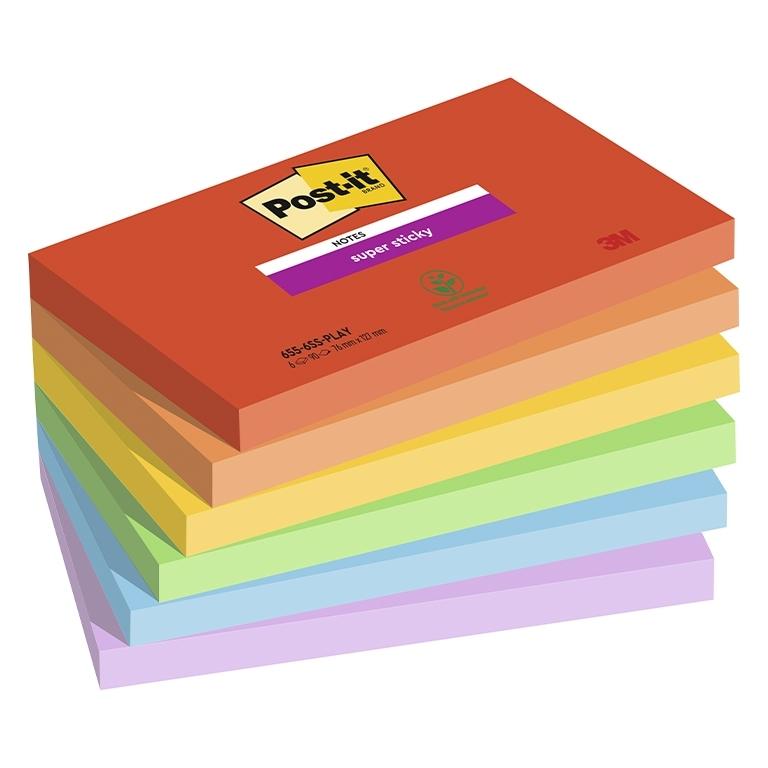 3M Post-It Notas Adhesivas 76X127 Super Sticky Bora Bora (6)