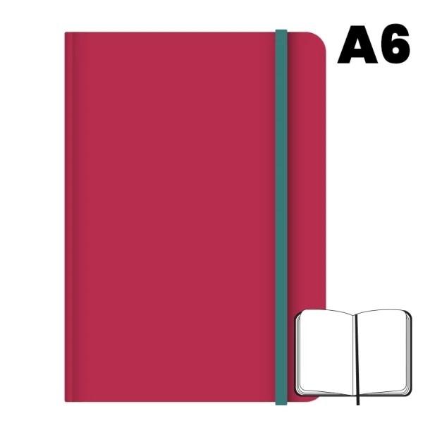 Campus University Libreta Cosida A6 Liso Rojo