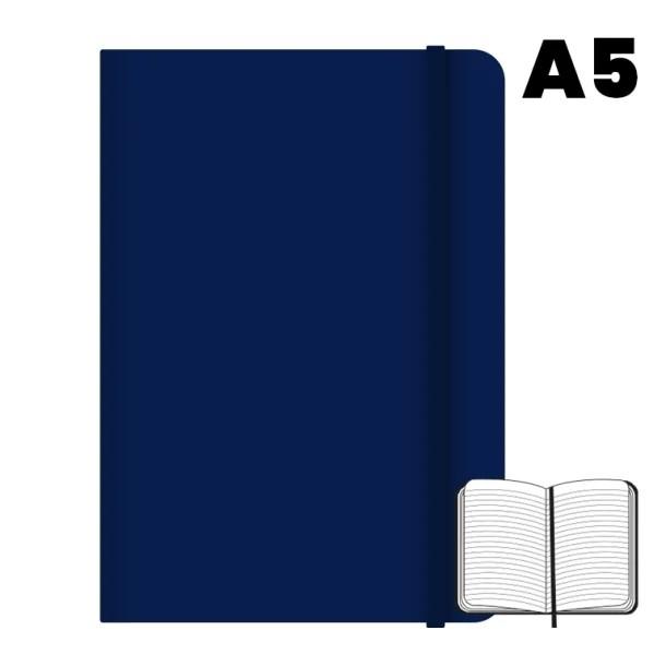Campus University Libreta Cosida A5 Rayado Azul Marino