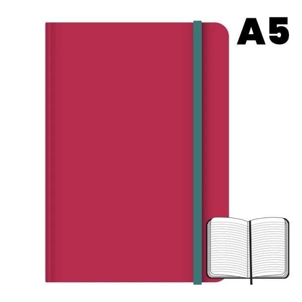 Campus University Libreta Cosida A5 Rayado Rojo