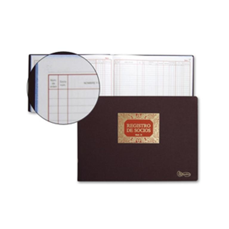 Miquel Rius Libro Contabilidad "Registro Socios" 215x315 mm 100 Hojas