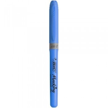 Marcador fluorescente punta biselada 1,6-3,4mm. Highlighter Grip azul Bic ESENCIALES