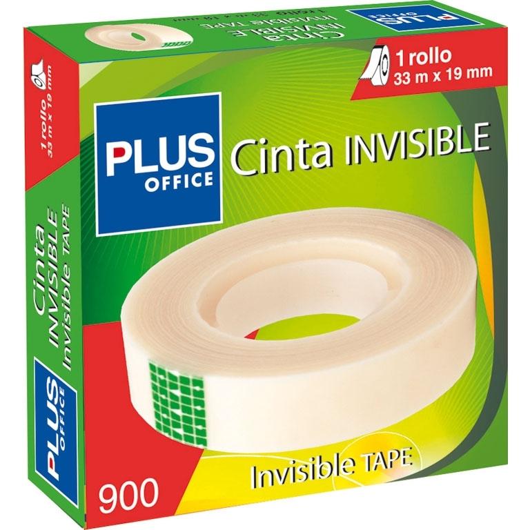 Plus Office Cinta Adhesiva Invisible Extra Fuerte 19mmx33m