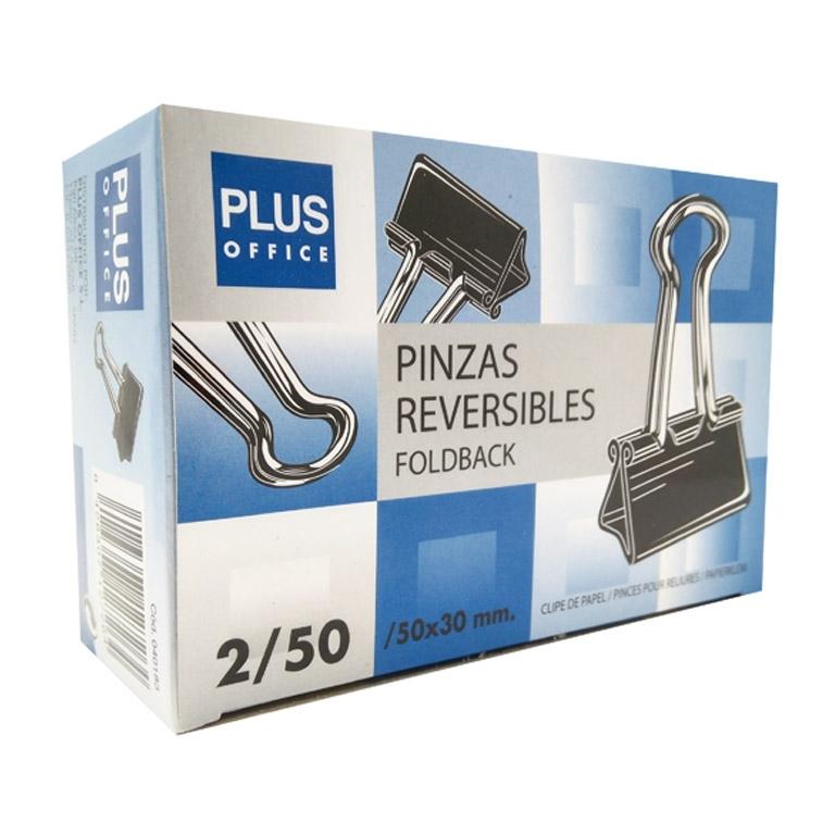 Plus Office Pinzas Reversibles Nº50 50x30 mm (12 ud.)