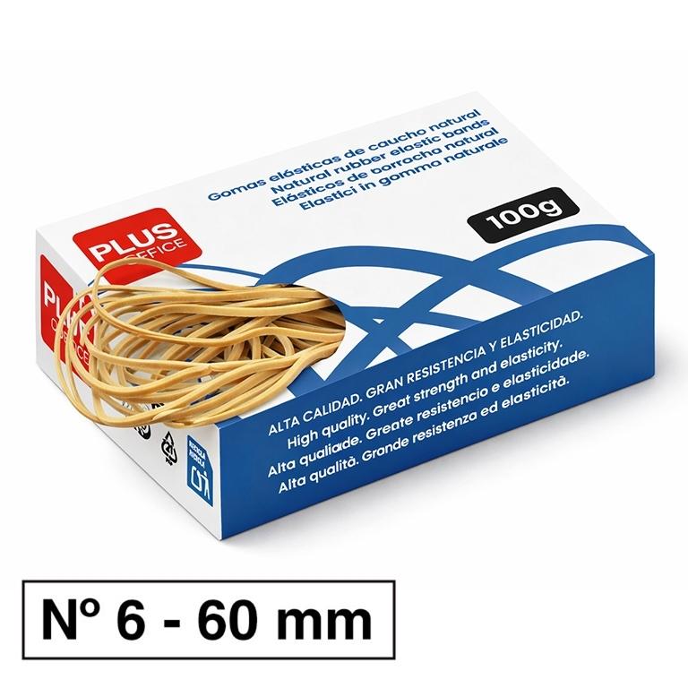 Plus Gomas Elasticas N 6 60Mm Caja 100 Gr