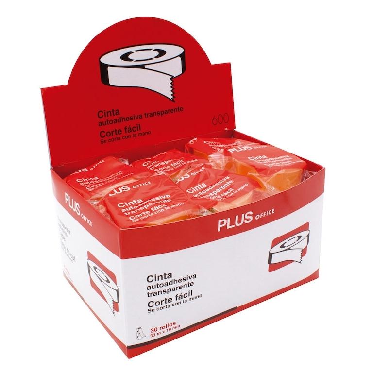 Plus Office Cinta Adhesiva Transparente 19mmx33m