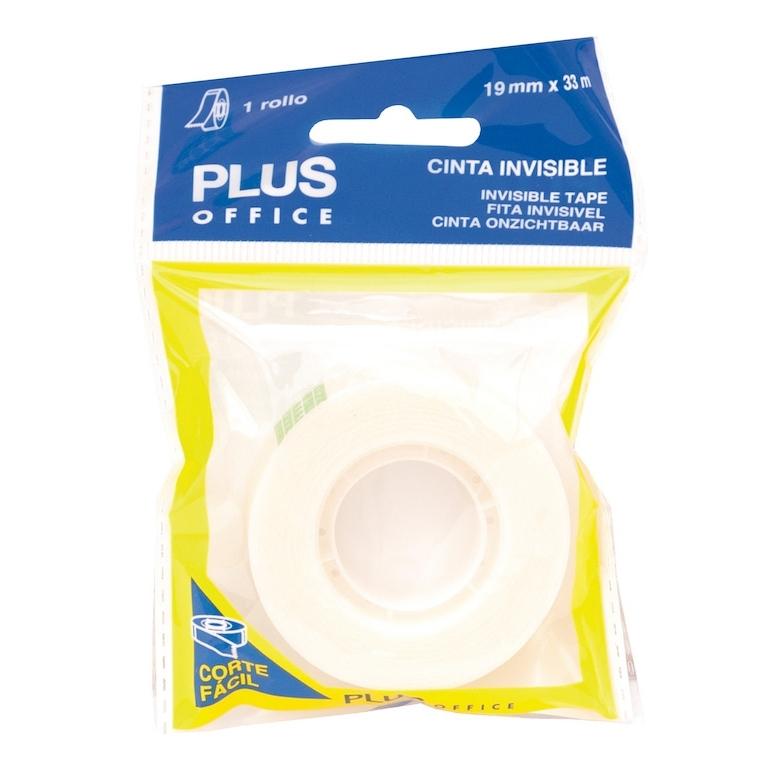 Plus Office Cinta Adhesiva Invisible 19mmx33m
