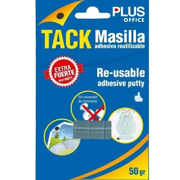 Plus Office Tack Masilla Adhesiva Extrafuerte 50 gr