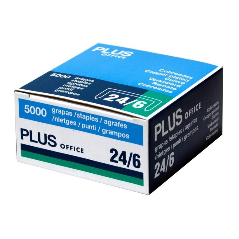 Plus Office 22/6-24/6 Grapas Cobreadas (5000 ud.)