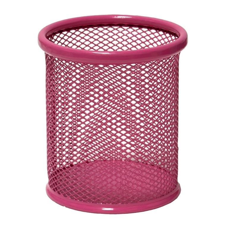 Plus Office Cubilete Rejilla 190 Metálico Rosa Fucsia