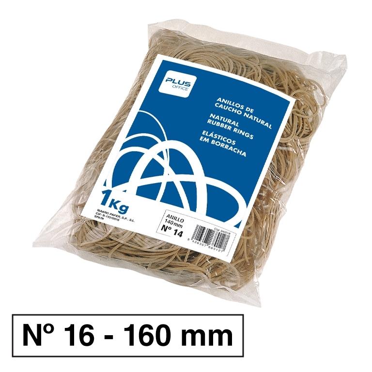 Plus Gomas Elasticas N 16 160Mm Bolsa 1Kg