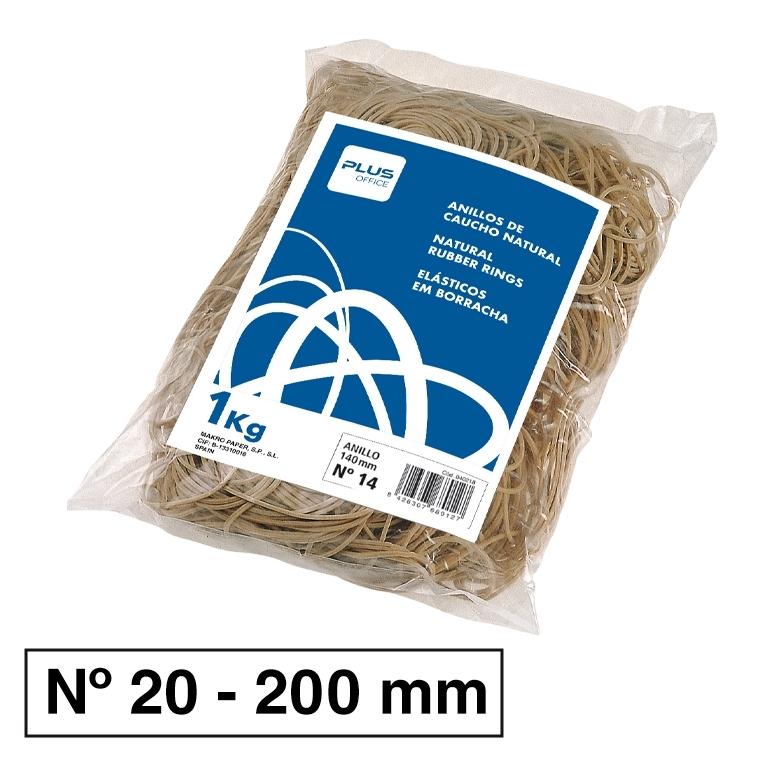 Plus Gomas Elasticas N 20 200Mm Bolsa 1Kg