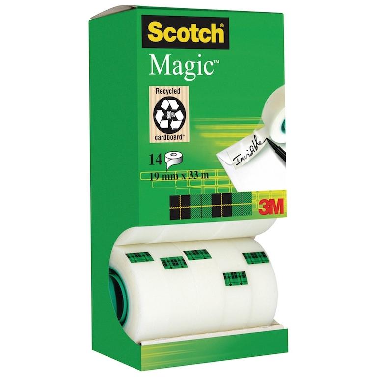 3M Scotch Magic Pack Ahorro Cinta Adhesiva 19mmx33m (14 ud.)