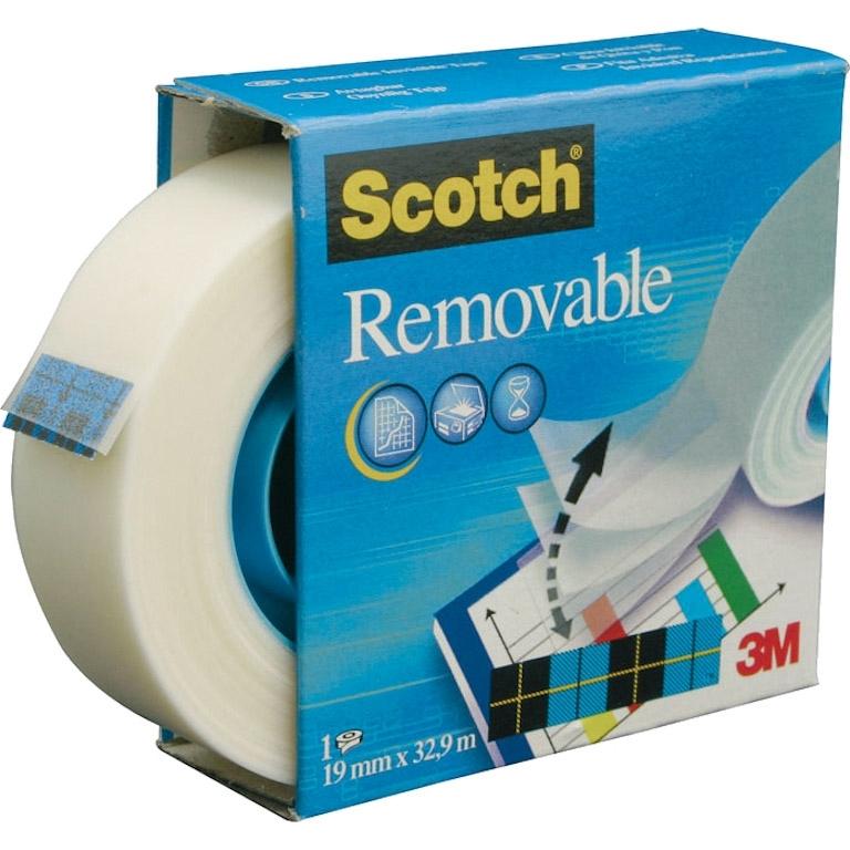 3M Scotch Magic Cinta Adhesiva Removible 19mmx33m