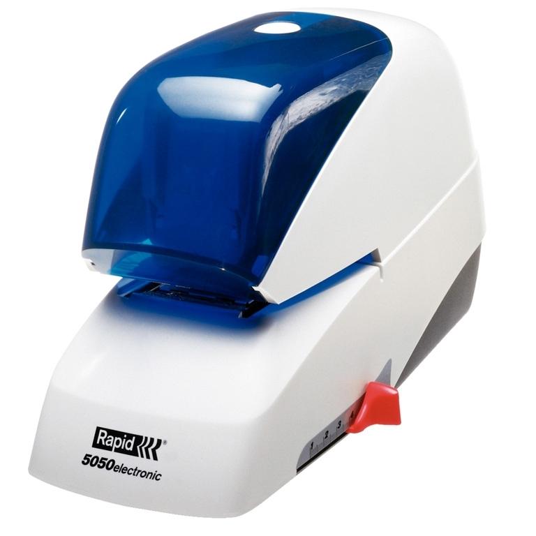 Rapid Supreme 5050e Grapadora Eléctrica Blanco/Azul