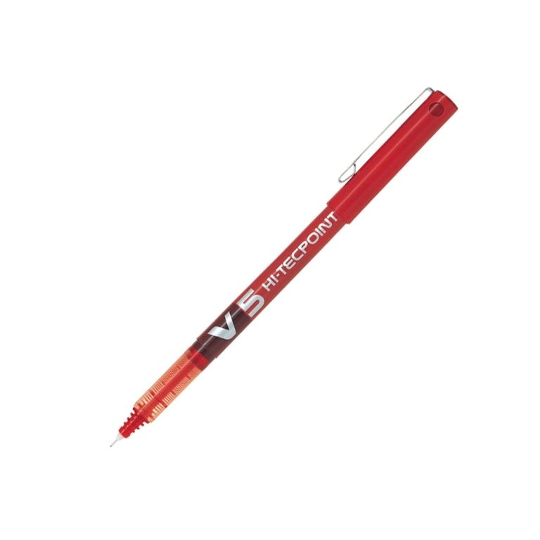 Pilot Hi-Tecpoint V5 Bolígrafo Tinta Líquida 0,5mm Rojo