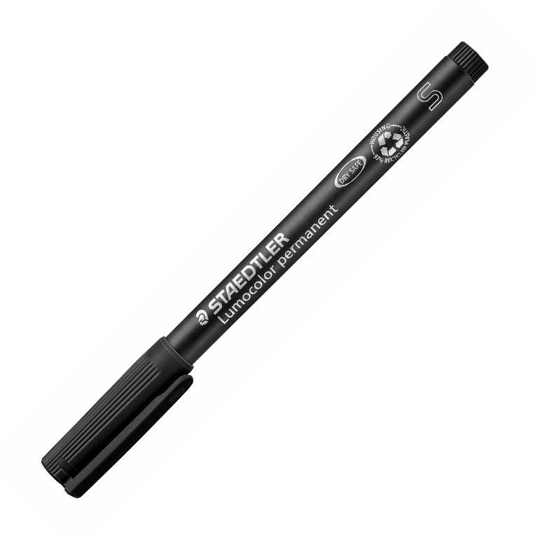 Staedtler Lumocolor S Rotulador Permanente Punta Redonda 0,4 mm Negro
