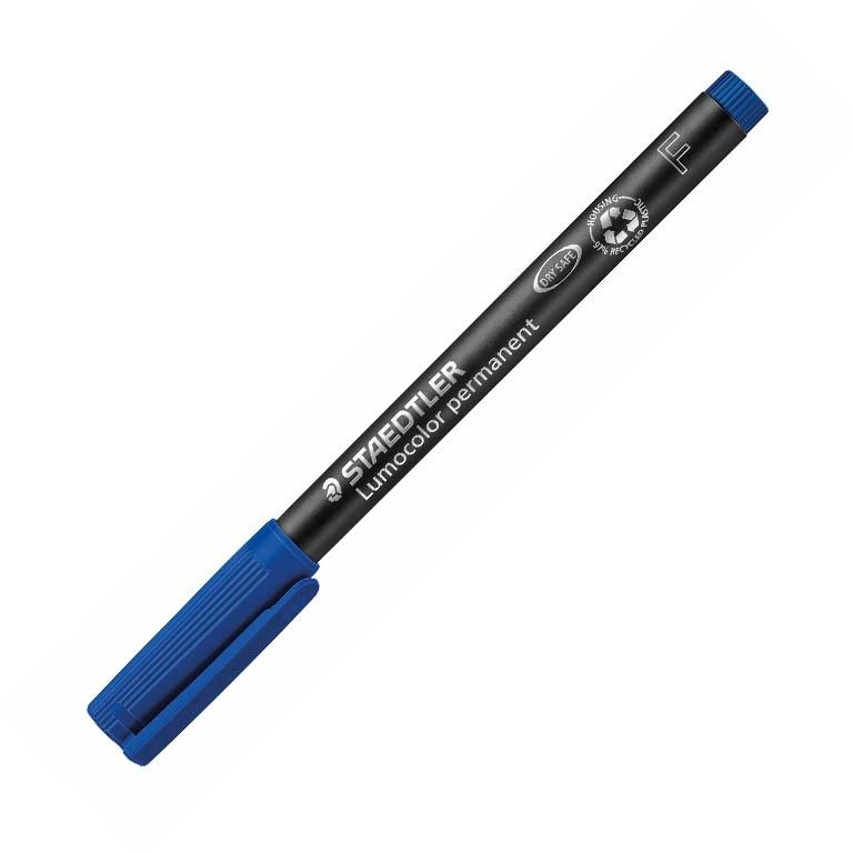 Staedtler Lumocolor F Rotulador Permanente Punta Redonda 0,6 mm Azul