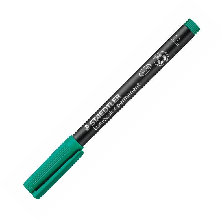 Staedtler Lumocolor F Rotulador Permanente Punta Redonda 0,6 mm Verde