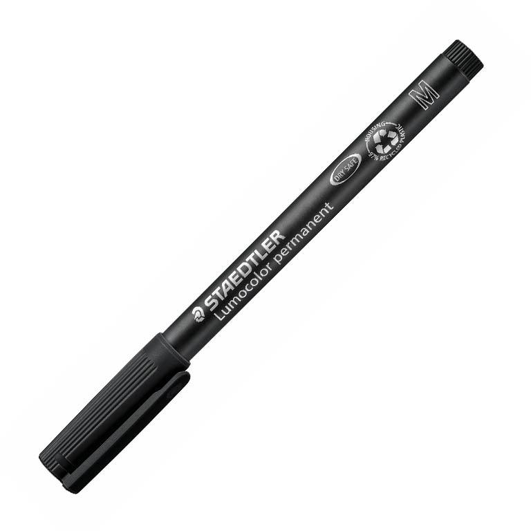 Staedtler Lumocolor M Rotulador Permanente Punta Redonda 0,8-1 mm Negro
