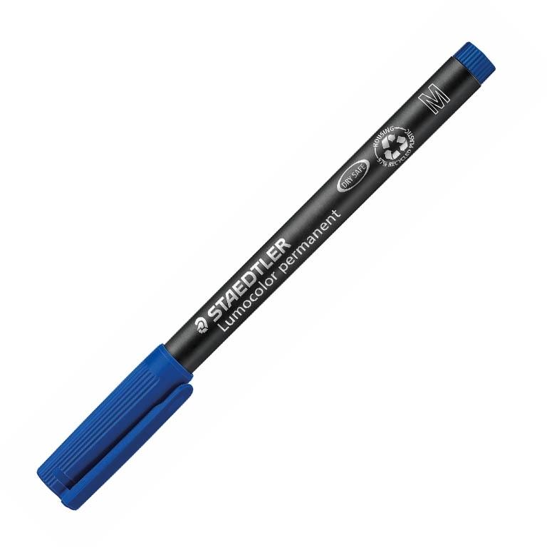 Staedtler Lumocolor M Rotulador Permanente Punta Redonda 0,8-1 mm Azul