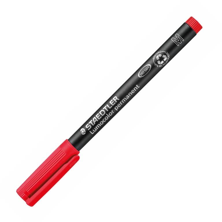 Staedtler Lumocolor M Rotulador Permanente Punta Redonda 0,8-1 mm Rojo