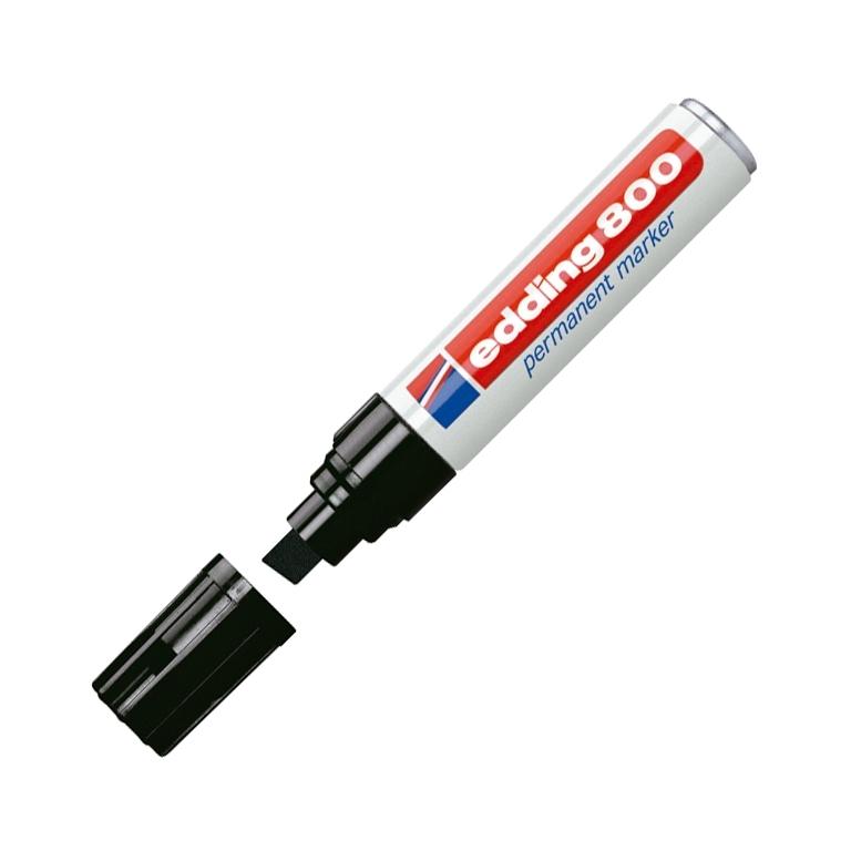 Edding 800 Marcador Permanente Punta Biselada 4-12 mm Negro