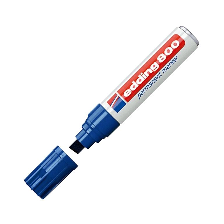 Edding 800 Marcador Permanente Punta Biselada 4-12 mm Azul