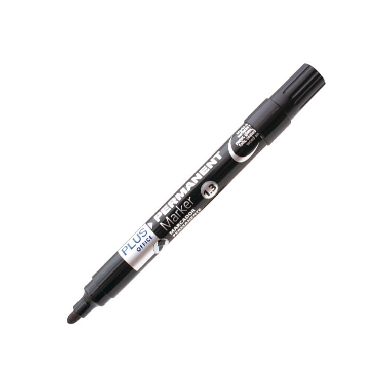 Plus Office Plus Marker Marcador Permanente Punta Redonda 1,3 mm Negro