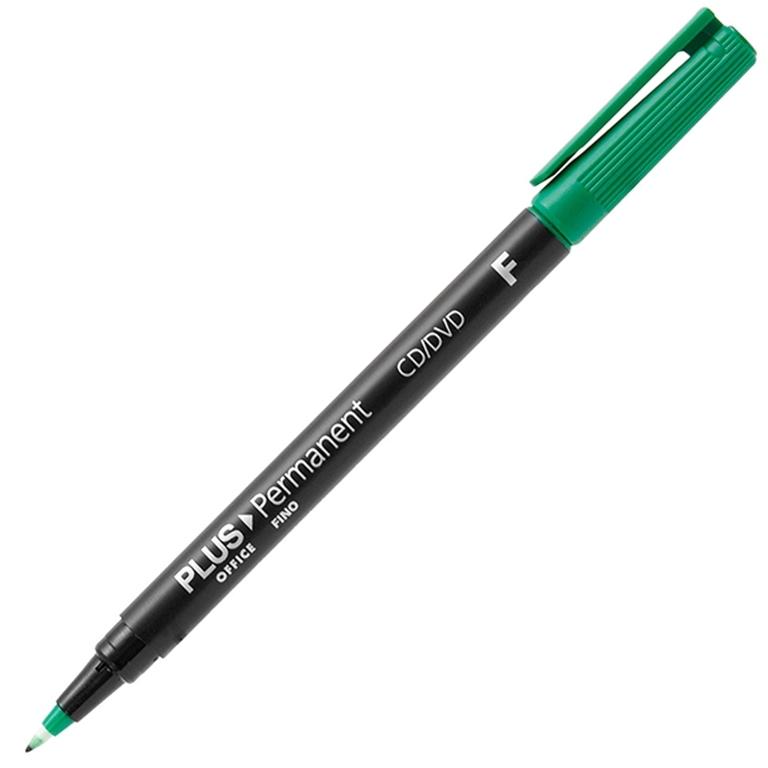 Plus Office Marcador Permanente Fino 0,6 mm Verde