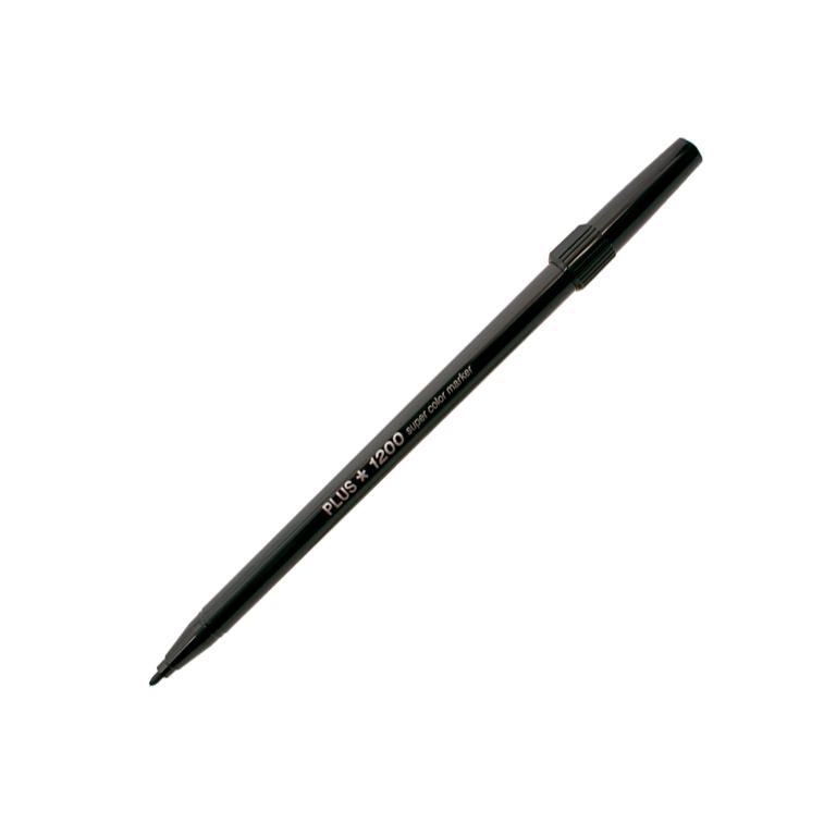 Plus Office 1200 Marcador Punta Fibra 1 mm Negro