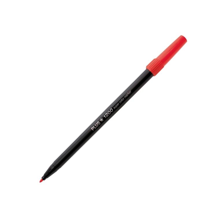 Plus Office 1200 Marcador Punta Fibra 1 mm Rojo