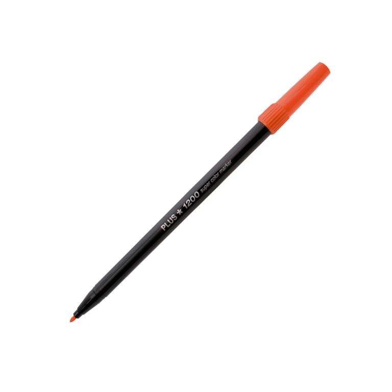 Plus Office 1200 Marcador Punta Fibra 1 mm Naranja