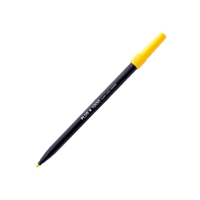 Plus Office 1200 Marcador Punta Fibra 1 mm Amarillo