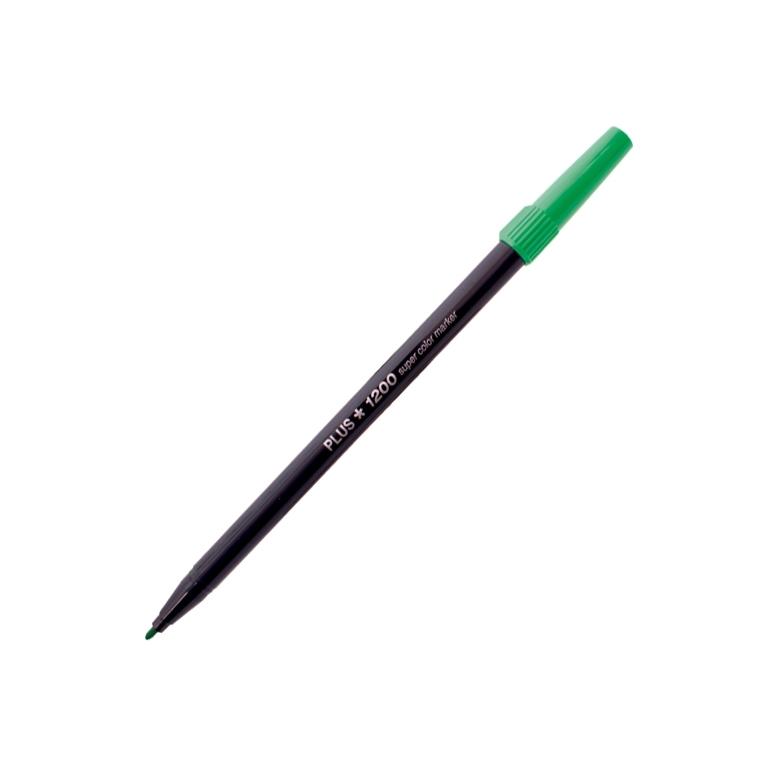 Plus Office 1200 Marcador Punta Fibra 1 mm Verde Claro