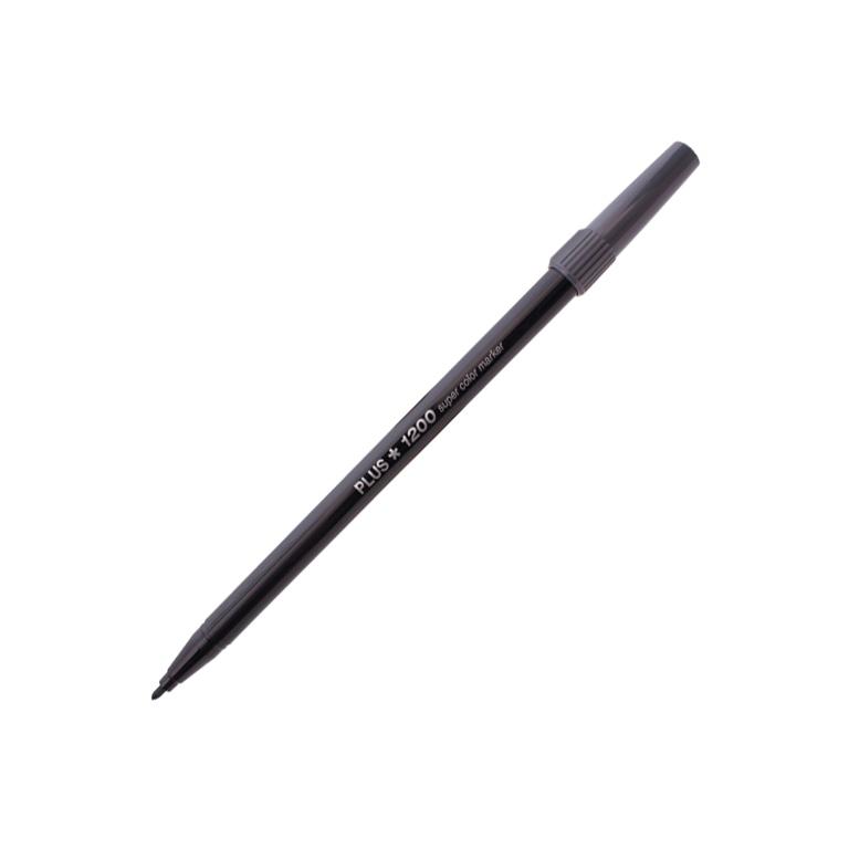 Plus Office 1200 Marcador Punta Fibra 1 mm Gris Oscuro