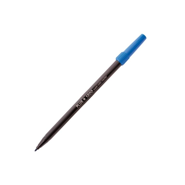 Plus Office 1200 Marcador Punta Fibra 1 mm Azul Medio