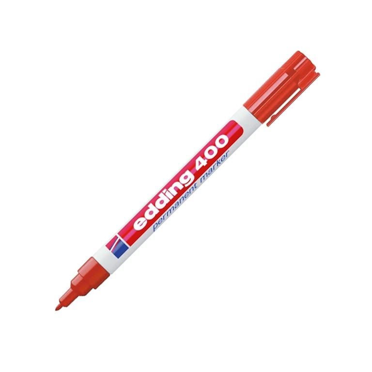 Edding 400 Marcador Permanente Punta Redonda 1 mm Rojo