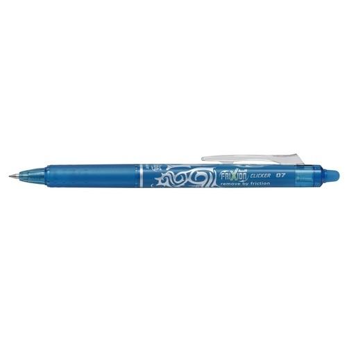 Pilot Frixion Ball Clicker Bolígrafo Borrable Retráctil 0,7mm Azul Claro