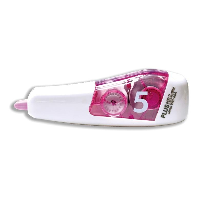 Plus Japan MR2 Mini Cinta Correctora 6mmx6m Rosa