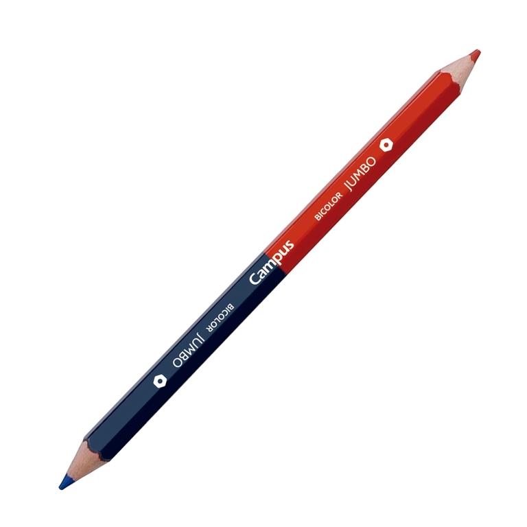 Campus University Lápiz Bicolor Jumbo Azul/Rojo